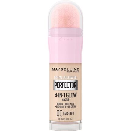 Maybelline Instant Age Rewind Perfector | 00 Fair Light 4-in-1 Glow Makeup - 20ml