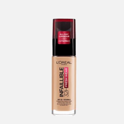 Loreal Infallible 32hr Fresh Wear Foundation - 200 Natural Linen | Luminous Liquid Foundation - 30ml