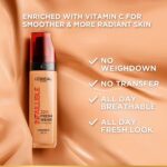 L'Oreal Infallible 32hr Fresh Wear Foundation - 120 Golden Vanilla | Luminous Liquid Foundation - 30ml
