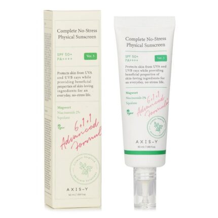 Axis-Y Complete No-Stress Physical Sunscreen | SPF 50+ PA++++ - 50ml