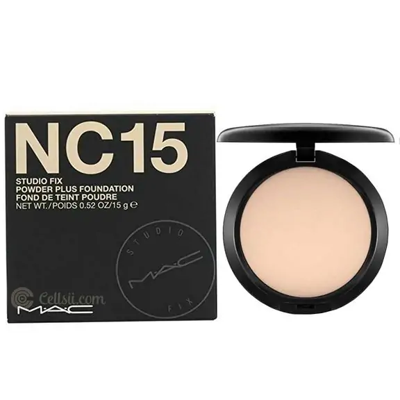 MAC Studio Fix Powder Plus Foundation - NC15 | Matte Powder Foundation - 15gm