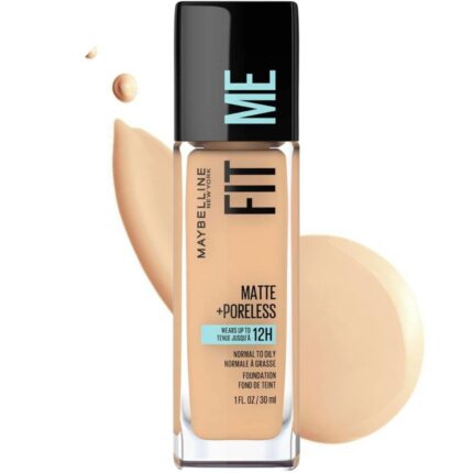 Maybelline Fit Me 220 Natural Beige Liquid Foundation | Matte + Poreless - 30ml