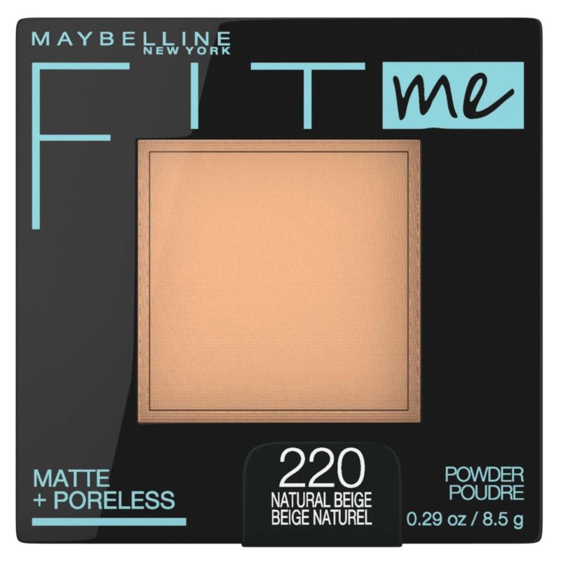 Maybelline Fit Me Powder | 220 Natural Beige Matte + Poreless - 8.5gm