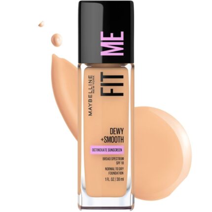 Maybelline Fit Me 225 Medium Buff Liquid Foundation | Dewy + Smooth - 30ml