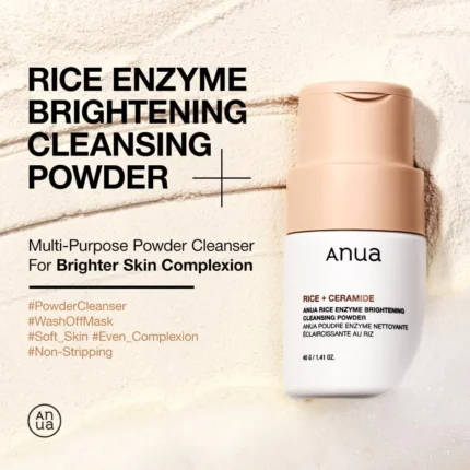 Anua Rice + Ceramide Enzyme Brightening Cleansing Powder - 40gm