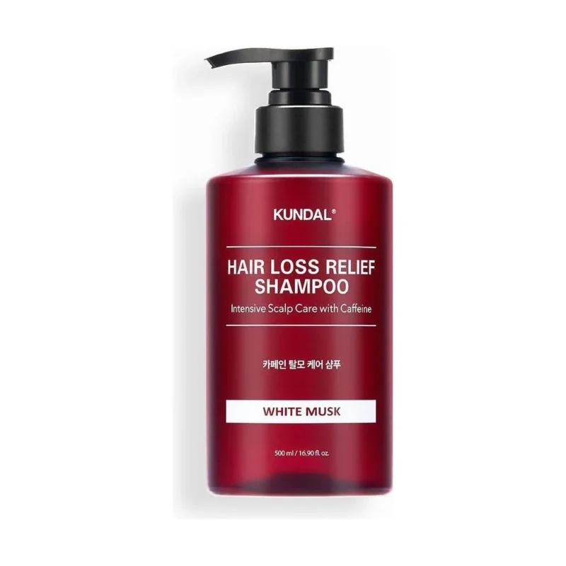 KUNDAL Hair Loss Relief Shampoo with Caffeine – 500ml