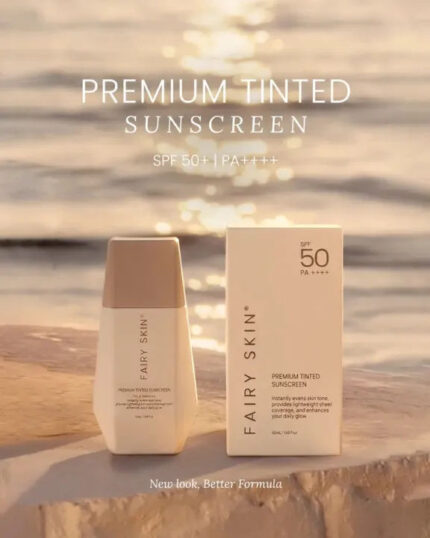 Fairy Skin Premium Tinted Sunscreen SPF 50 PA , 50g New packing