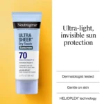 Neutrogena Ultra Sheer Dry-Touch Sunscreen For Face & Body, SPF 70 88ML