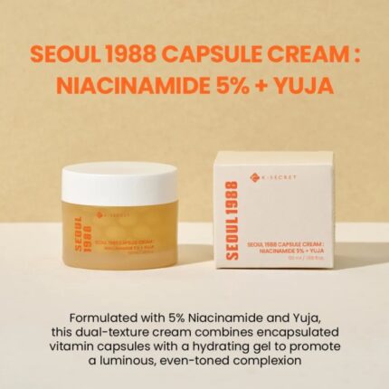 K-SECRET SEOUL 1988 CAPSULE CREAM : NIACINAMIDE 5% + YUJA 50ml