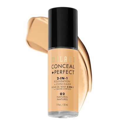 Milani Conceal + Perfect 2-In-1 Foundation + Concealer - 02 Natural/Naturel 1U.S.FL.0Z./30ml