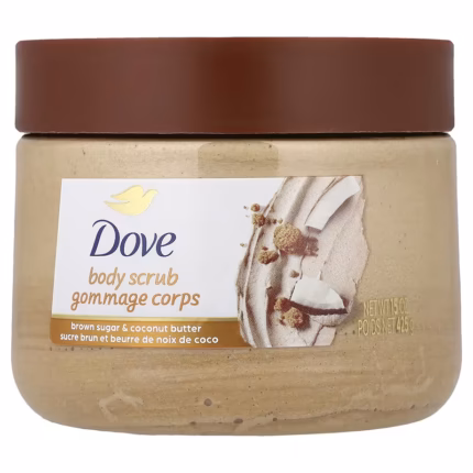 Dove Body Scrub Gommage Corps Brown Sugar and Coconut Butter - 15 Oz 425g