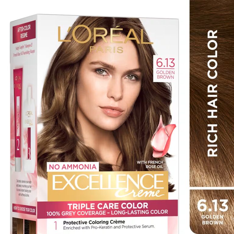 L’Oréal Paris Excellence Creme Hair Color - 6.13 Golden Brown (72ml+100g)