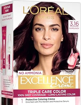 L’Oréal Paris Excellence Creme Hair Color - 3.16 Burgundy (72ml+100g)