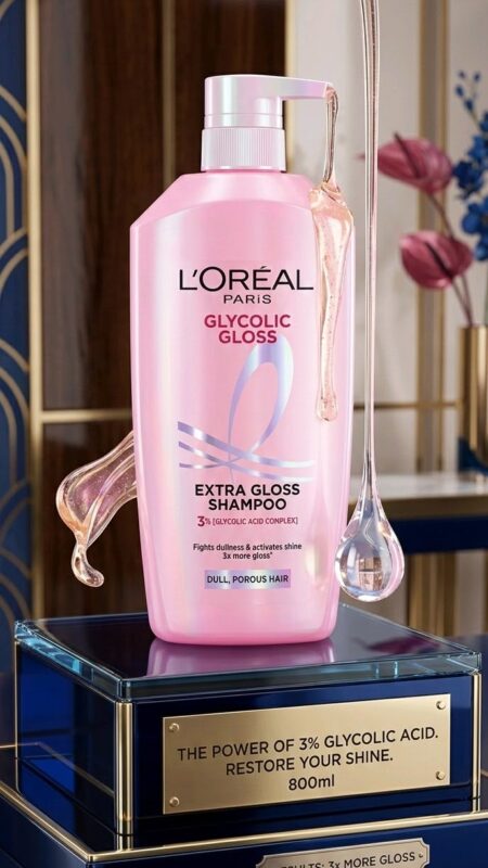 L'Oréal Paris Glycolic Gloss Smoothing & Extra Gloss Shampoo 650ml
