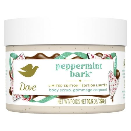 Dove Peppermint Bark Body Scrub for Deep Nourishment Holiday Treats Limited Edition,298g
