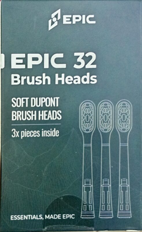 Epic 32 Sonic Electric Toothbrush Replacement Heads (3-Pack)
