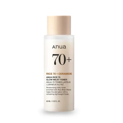 Anua Rice 70+ Ceramide Glow Milky Toner - 40ml