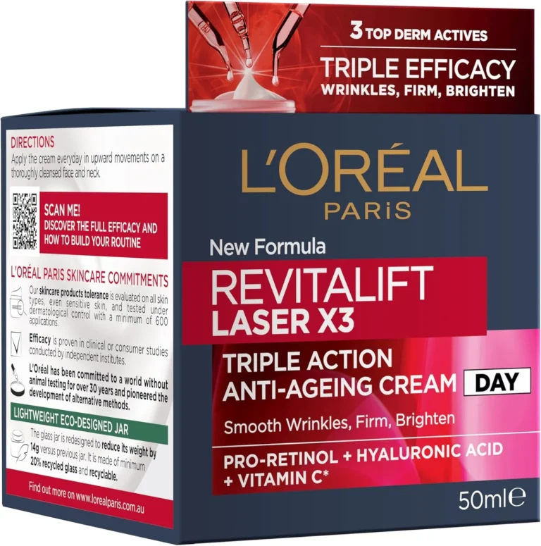 L’Oréal Paris Revitalift Laser X3,Anti-Ageing Day Cream, 50ML