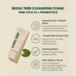 K-Secret SEOUL 1988 Cleansing Foam : Pine Cica 1% + Probiotics - 150ml