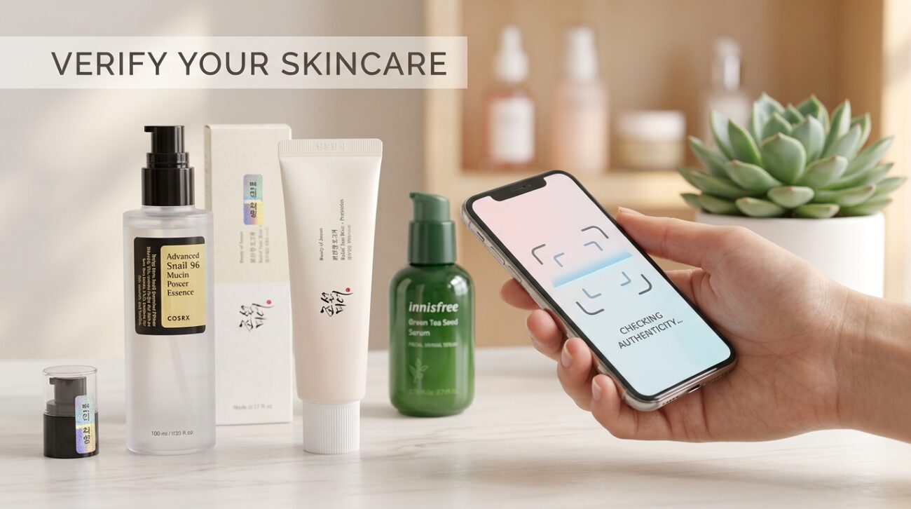 verify the authenticity of korean skincare products