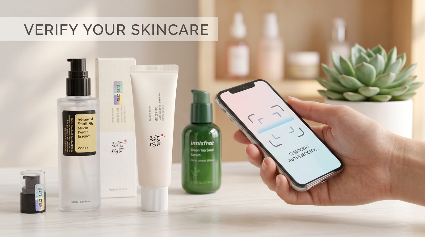 verify the authenticity of korean skincare products